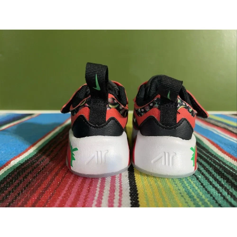 Nike Air Max 200 Toddler 2C‎ Fruit Sneakers University Red Green Spark Adorable
